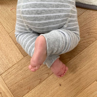 Newborn Stay-on Bootie Bundle - Booties + Leggings + Stay-on Socks - Grey