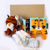 Tiger Newborn Baby Gift set - Includes the gorgeous Tiptoe Tiger soft book