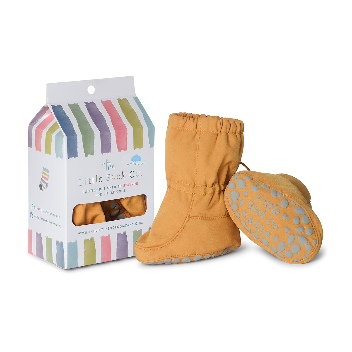 All Weather Stay-on Booties - Showerproof & Windproof in Sol