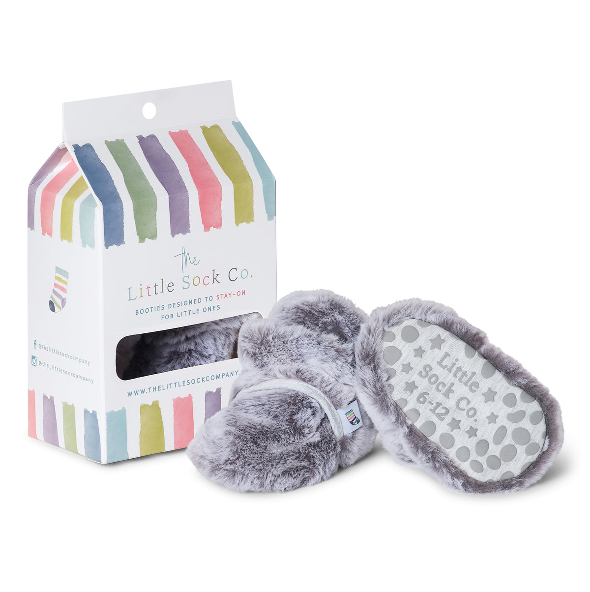 Eskimo - Stay-on, Non-Slip Booties - Plush Pram Slipper