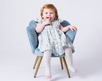 Non-Slip Ribbed Baby & Toddler Tights | Grey Marl