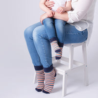 Baby & Child's Mini Me Matching Socks in Smarty Stripe