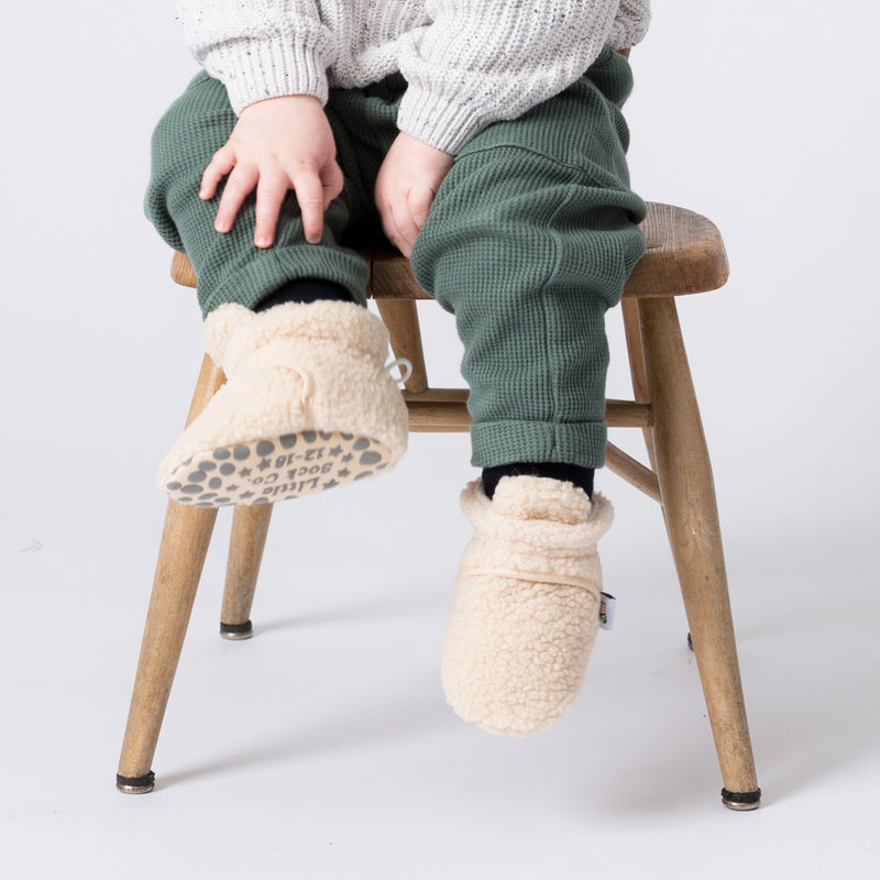 Sherpa - Stay-on, Non-Slip Booties - Cosy Pram Slipper or Baby Carrier bootie