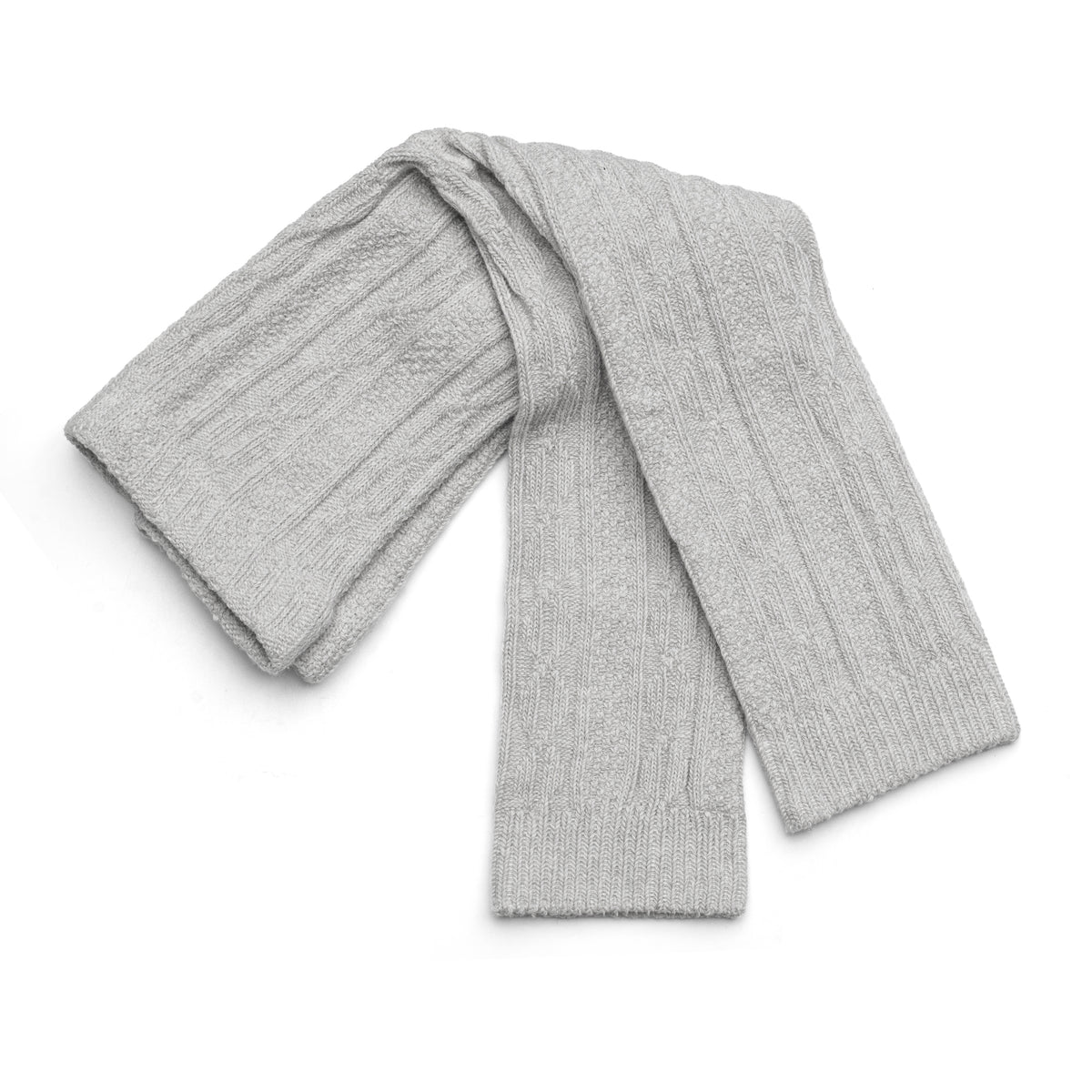 Warm Soft Cable Knit Baby and Toddler Leggings - Grey Marl