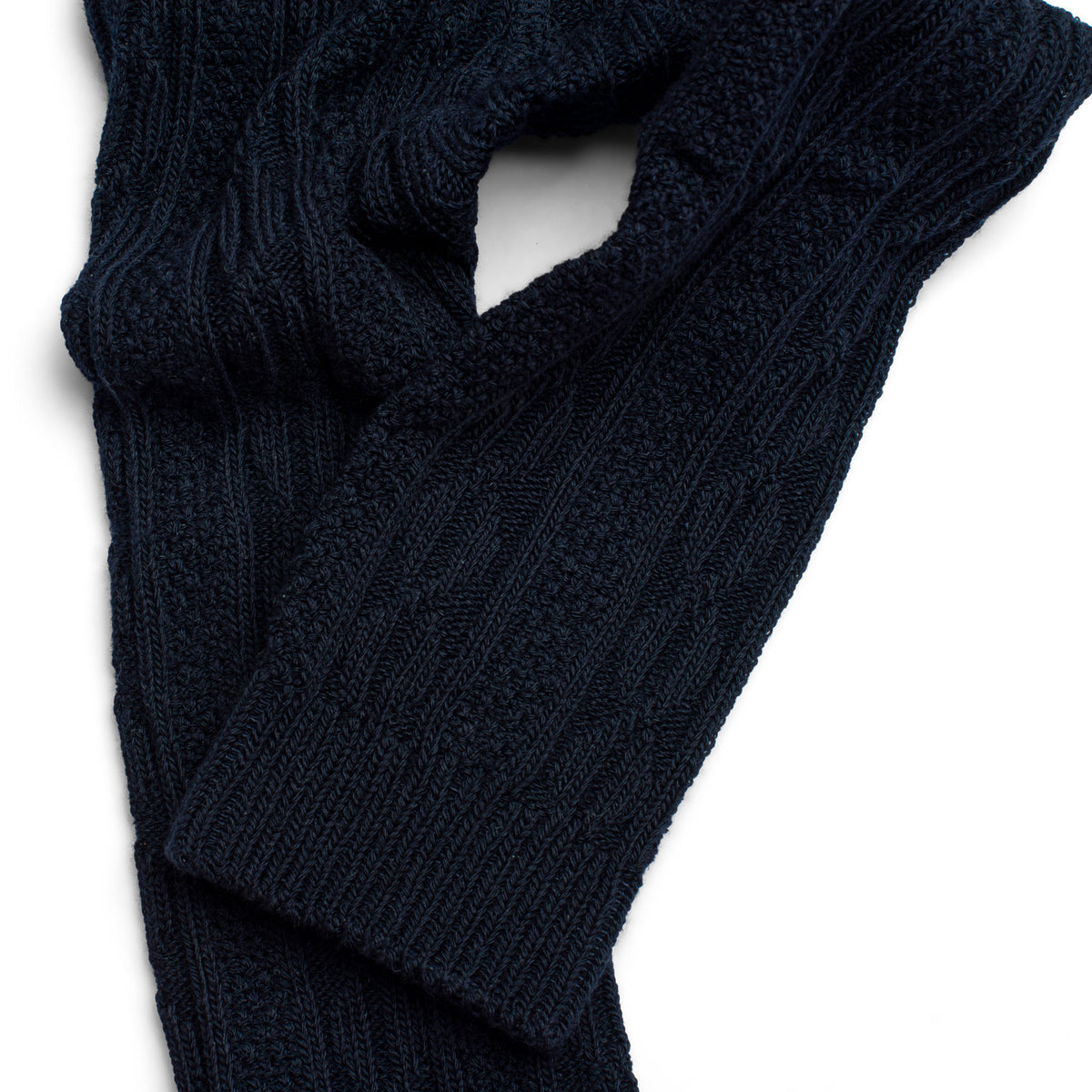 Warm Soft Cable Knit Baby and Toddler Leggings - Navy