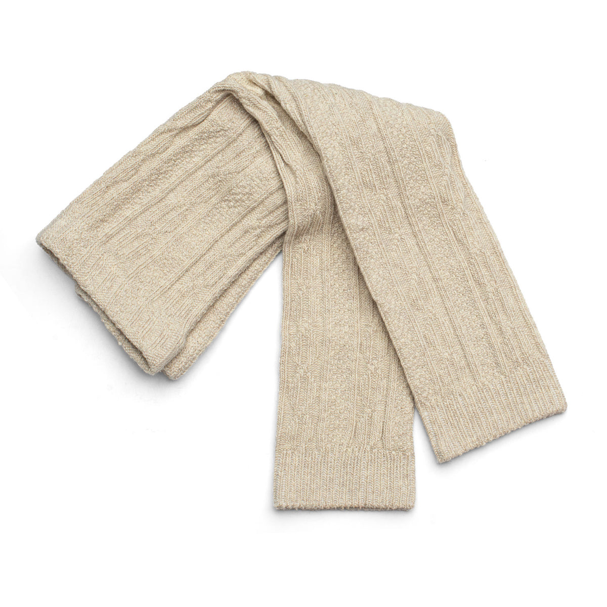Warm Soft Cable Knit Baby and Toddler Leggings - Oatmeal