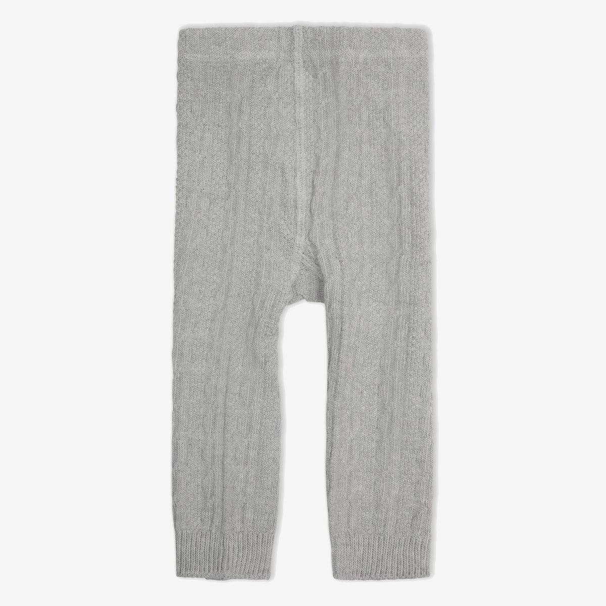 Cable Knit Baby and Toddler Leggings / Footless Tights - Grey Marl