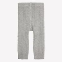 Cable Knit Baby and Toddler Leggings / Footless Tights - Grey Marl