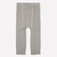 Cable Knit Baby and Toddler Leggings / Footless Tights - Grey Marl