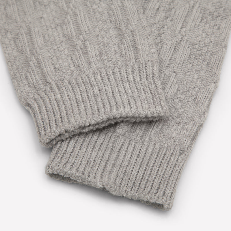 Cable Knit Baby and Toddler Leggings / Footless Tights - Grey Marl