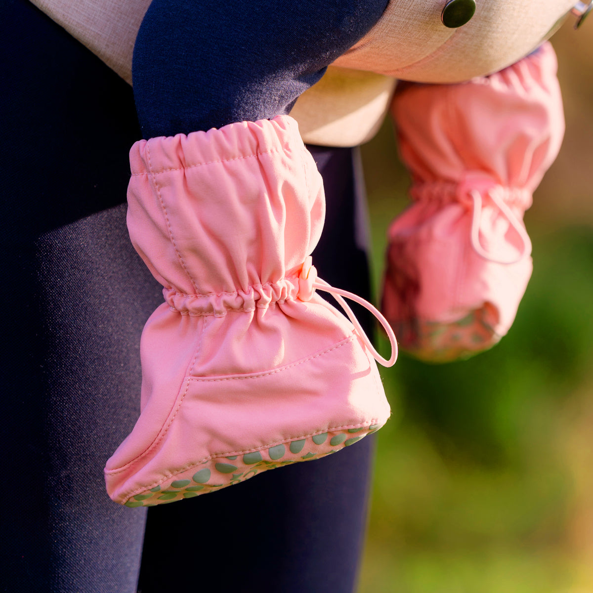 All Weather Stay-on Booties - Showerproof & Windproof in Aurora