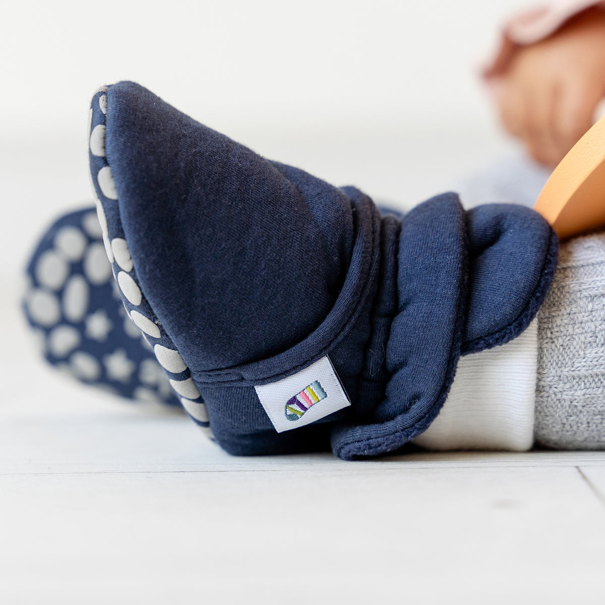 Christmas Bundle of Navy Stay-on, Non-Slip Booties & Arctica Non-slip Stay-on Socks