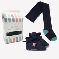 Bundle of Navy Stay-on, Non-Slip Booties & Cosy Non-slip Tights