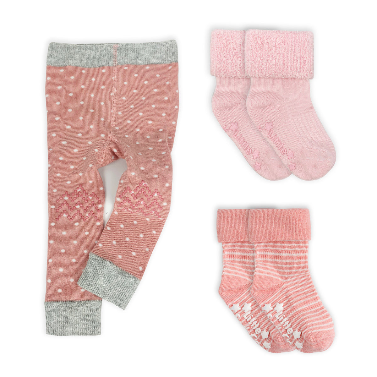 Leggings & Socks Super Set - Pink