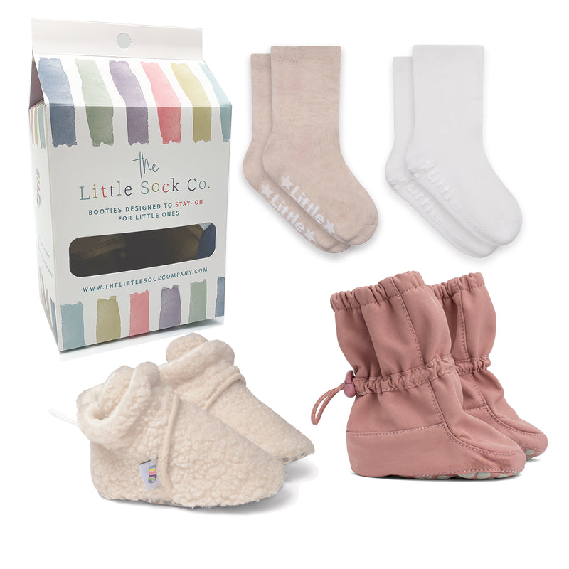 Baby Pram Walk Bundle | Stay-On Booties & Socks