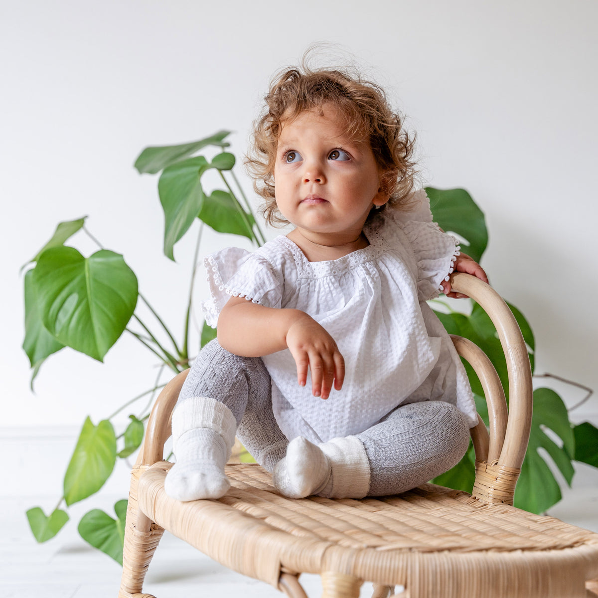 Cosy Stay-On Non-Slip Baby Socks in Sparkle Stripe