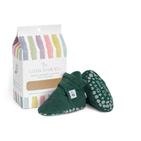 Corduroy Stay-On Baby & Toddler Booties | Fir