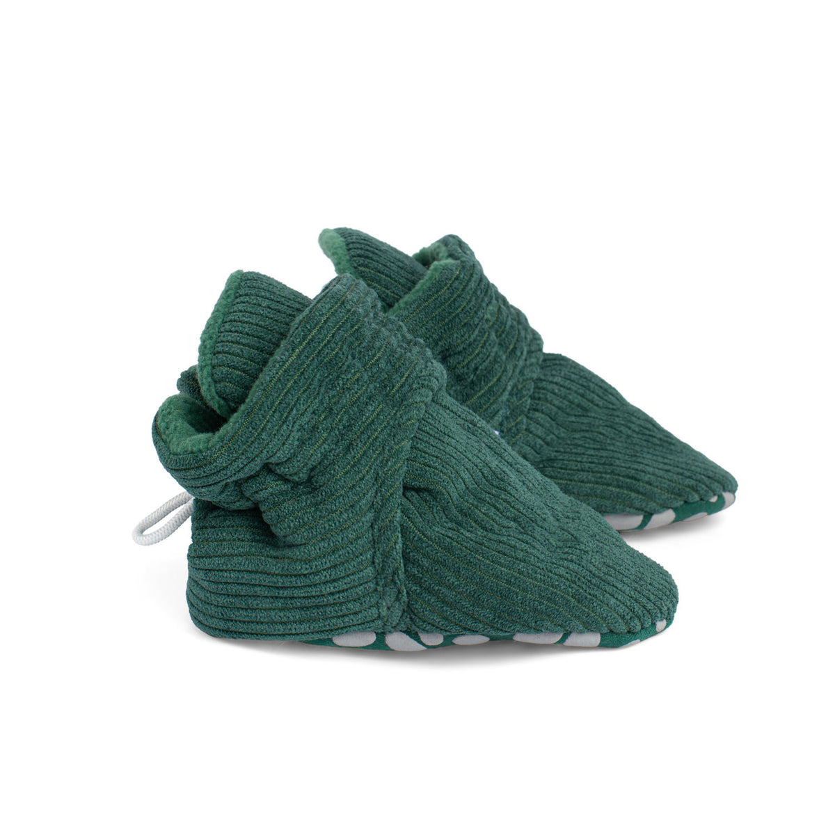 Corduroy Stay-On Baby & Toddler Booties | Fir