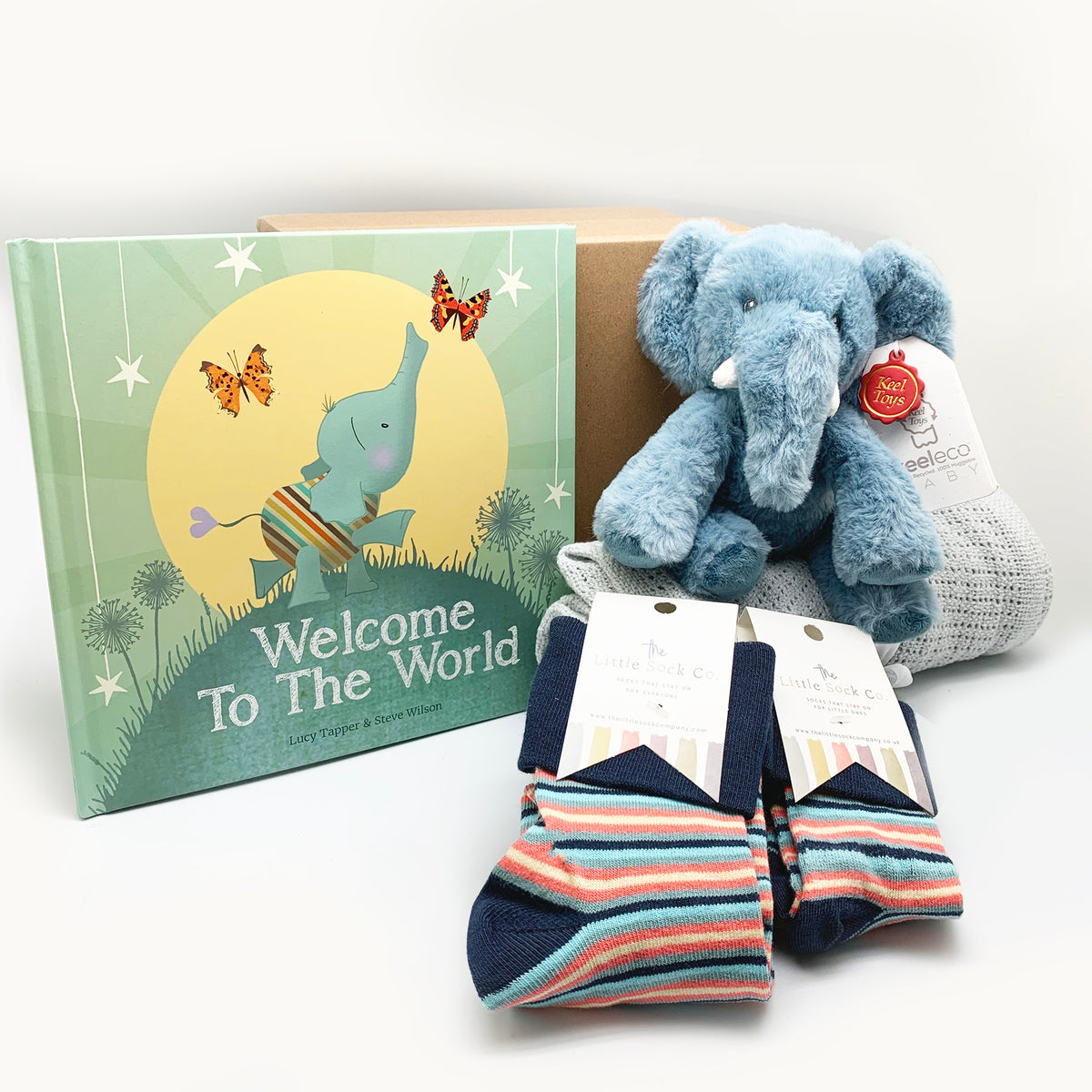 Mum & Baby Welcome to the World set - Newborn Baby Luxury Gift Set with Mini Me matching socks