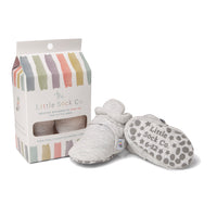 Cotton Stay-on Baby and Toddler Booties | Dove