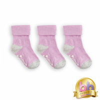 Non-Slip Stay On Baby and Toddler Socks - 3 Pack in Lilac