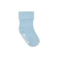 Non-Slip Stay on Baby and Toddler Socks - Ocean Blue