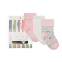 Gift Box of Socks - 3 Pairs of Original Non-Slip Stay-on Socks