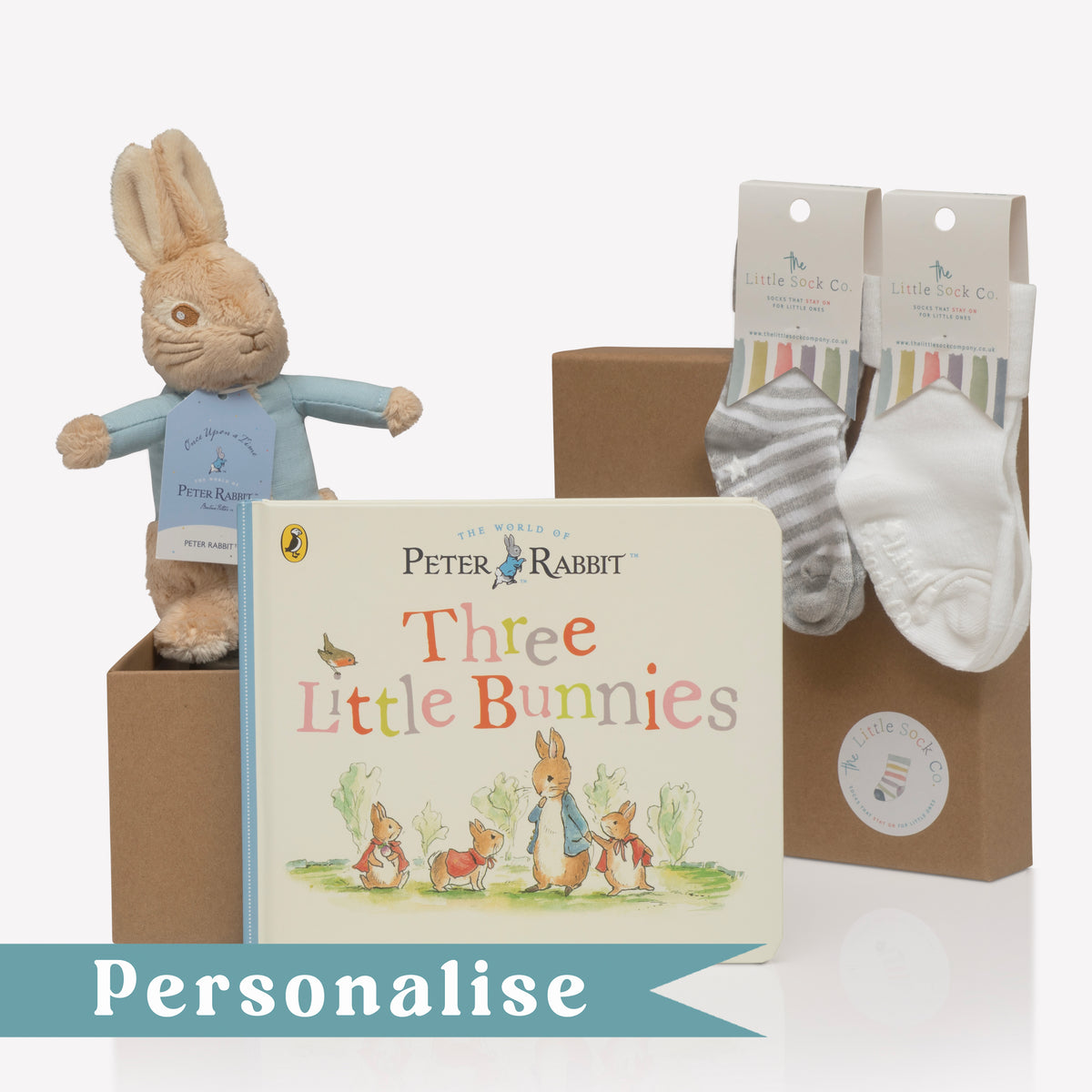 Personalised Peter Rabbit classic Gift Set - Perfect for Baby