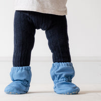 Warm Soft Cable Knit Baby and Toddler Leggings - Navy