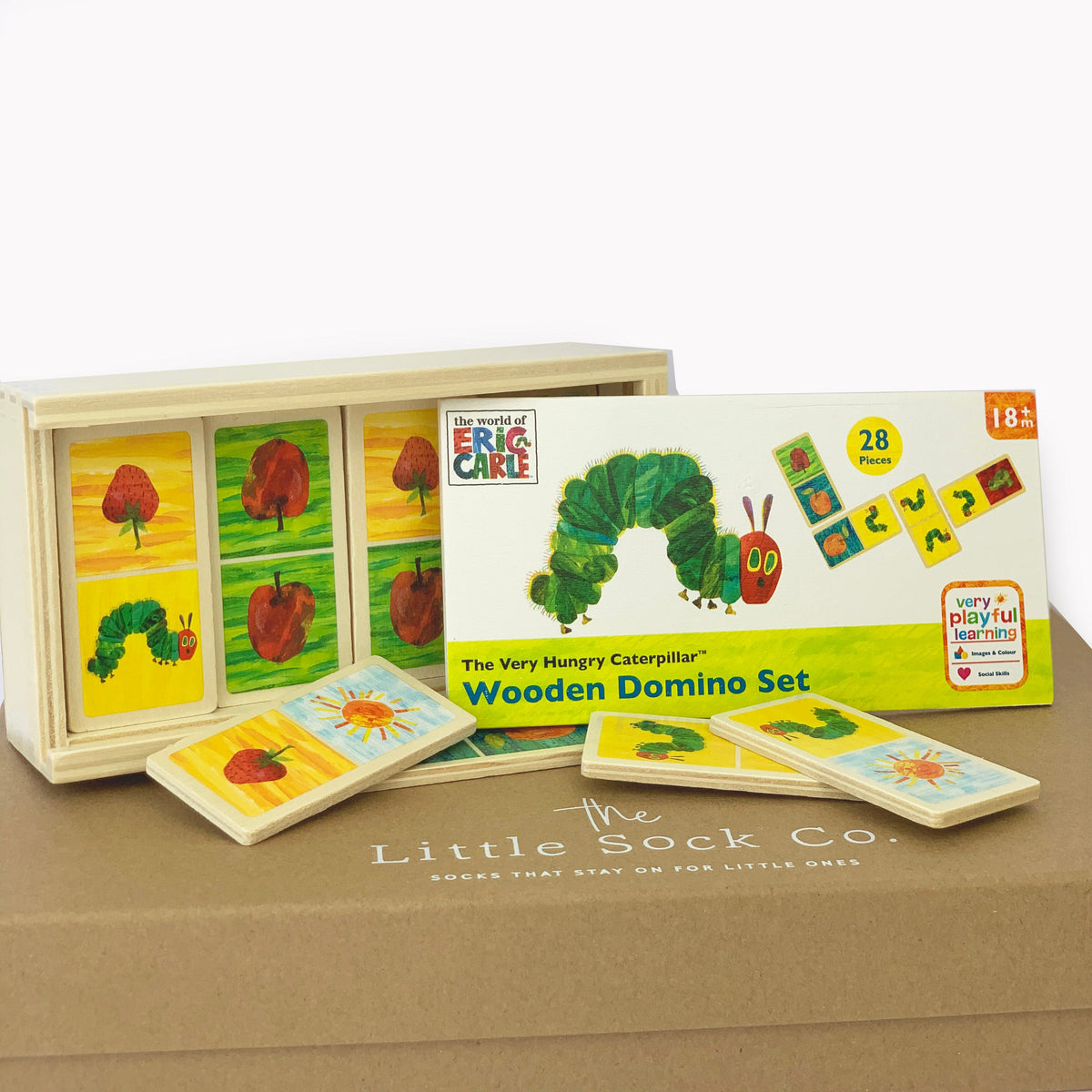 The Very Hungry Caterpillar Dominos Gift Set for Infants and Toddlers
