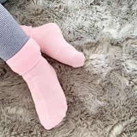 Non-Slip Stay on Baby and Toddler Socks - 5 Pack in Fairy Tale Pink, Grey and marshmallow White