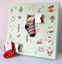 Baby & Toddler Sock Advent Calendar Gift - 24 days of Christmas + Mini + Me Matching socks