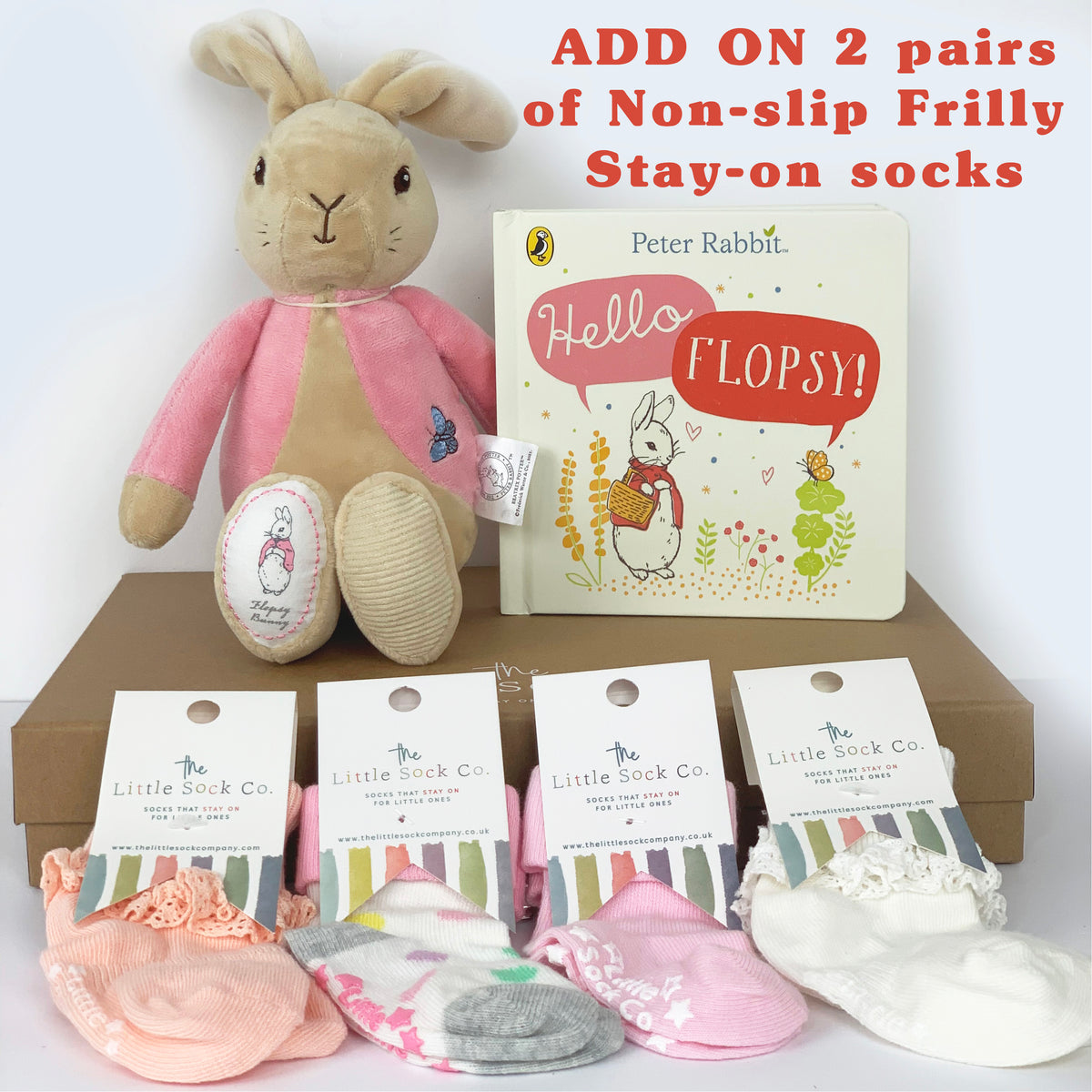 My First Flopsy Bunny Large Gift Set - Soft Cuddly Toy and Book for Baby and Toddler