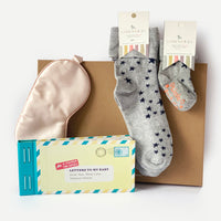 Mum & Baby Letterbox Gift Set - New Mum & Baby Matching Socks Gift