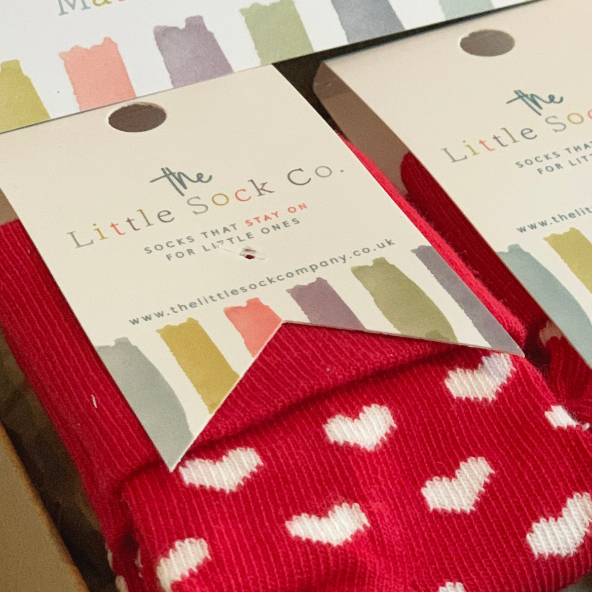 Matching Adults Socks Gift Set in Red Hearts ♥️ Perfect Valentine's Day Gift