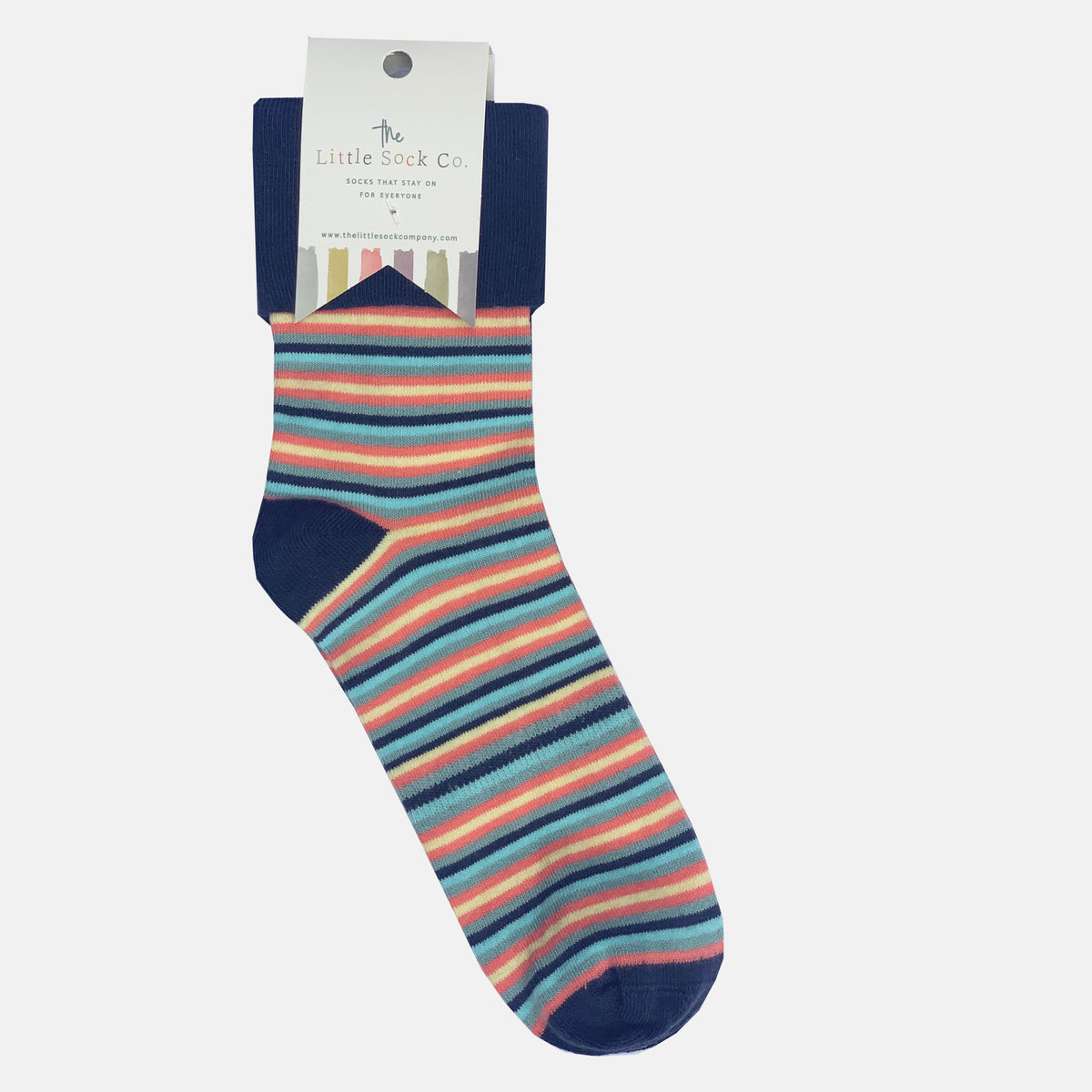 Adults Mini Me Matching Socks in Smarty Stripe
