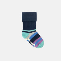 Baby and Child's Mini Me Matching Socks in Navy Stripe