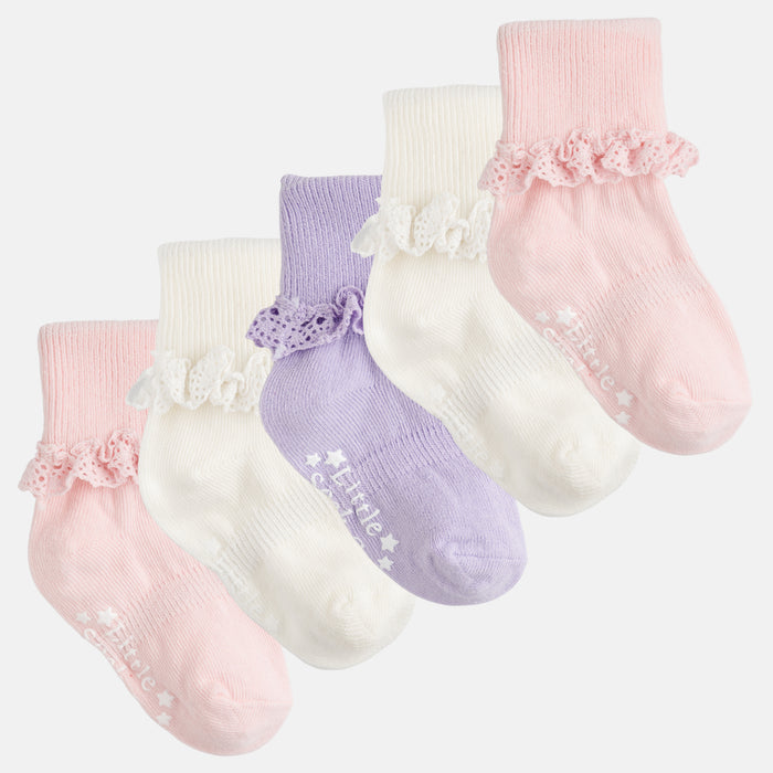 Non Slip Stay on Frilly Socks for babies and toddlers The Little Sock