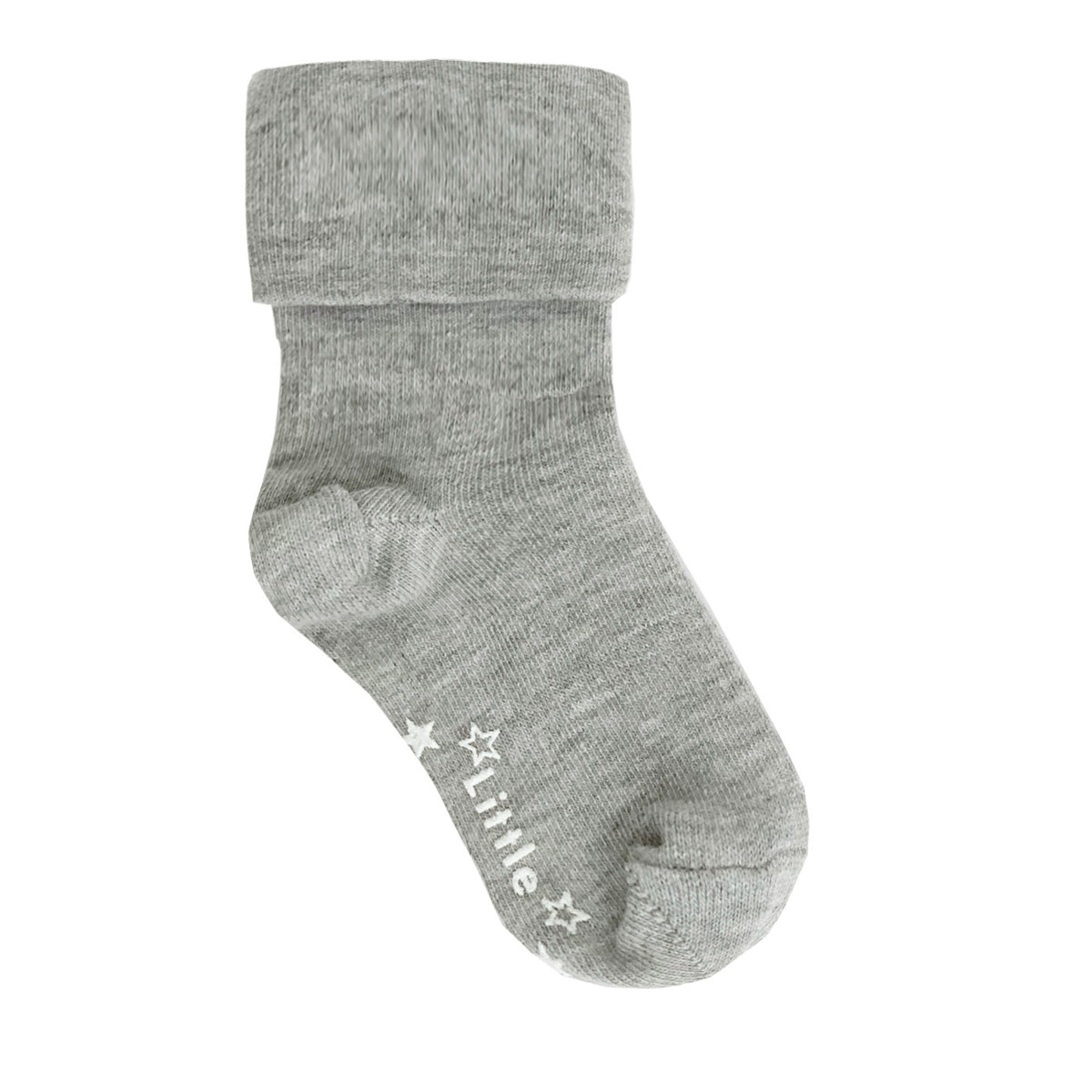 Non-Slip Stay on Baby and Toddler Socks - Grey Sky - 0-6 years