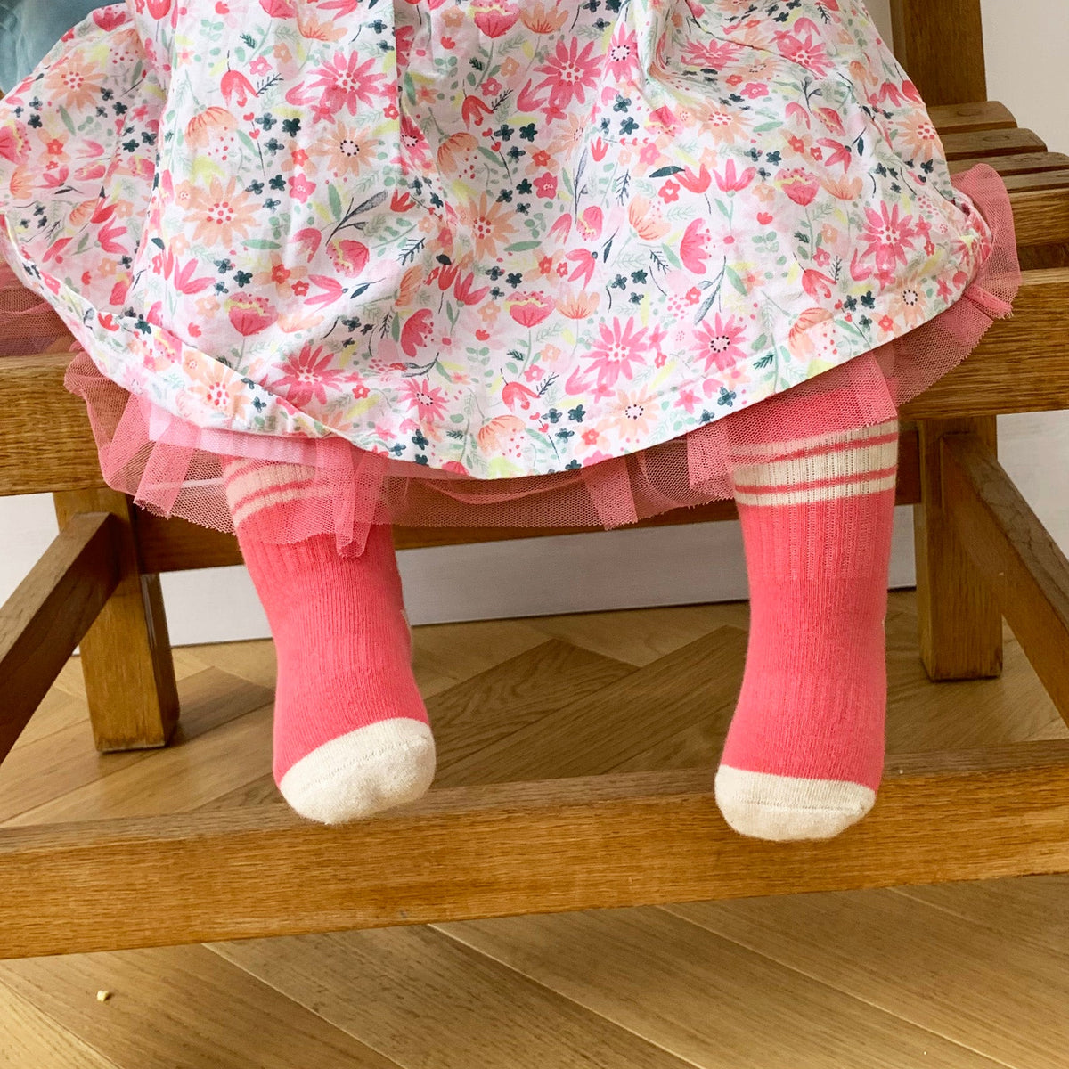 Non-Slip Stay-on Baby & Toddler Organic Quarter Crew Sporty Socks - 3 Pack - Pop & Rose