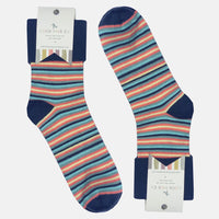 Matching Adults Socks Gift Set in Smarty Stripe ⁃ The Perfect Gift