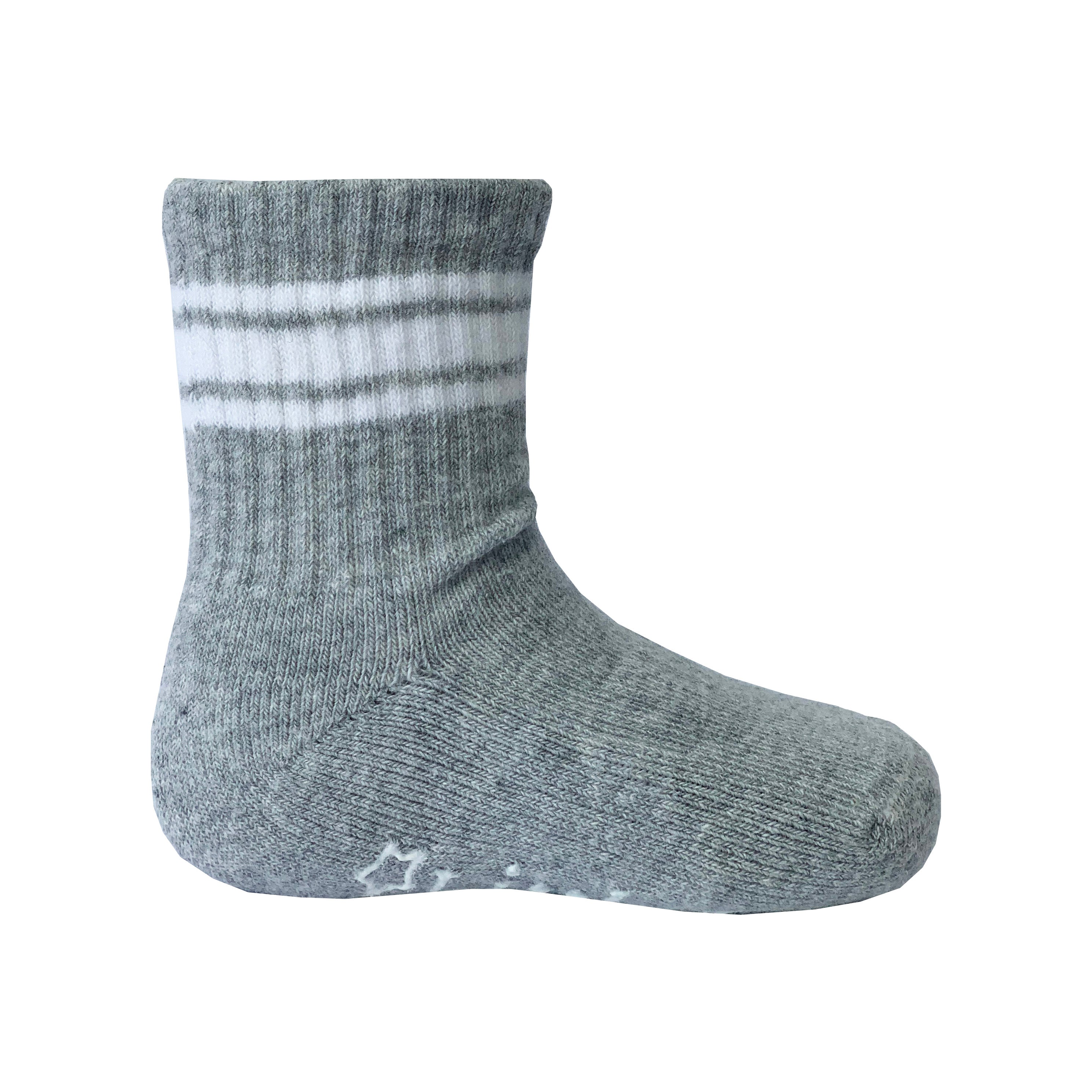 Sporty Non Slip Stay on Organic Baby and Toddler Quarter Crew Socks The Little Sock Company