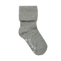 Non-Slip Stay On  Baby, Toddler & Child Socks - 3 Pack in Grey Sky - 0-6 years