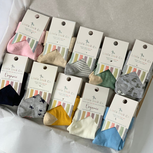 Surprise Sock Box - 10 pairs of Non-slip, Stay-on socks